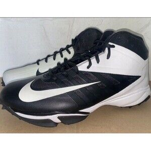 Size 16 Men Nike Vapor Pro 3/4 Destroyer Football Cleat Turfs Black 527879-011